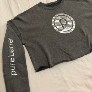 Pure Barre Crop Top Sweatshirt